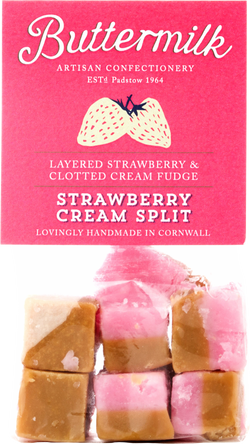 Buttermilk Strawberry & Cream Split Fudge