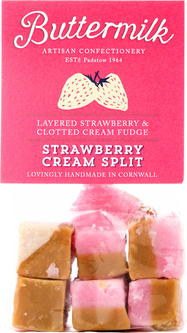 Buttermilk Strawberry & Cream Split Fudge