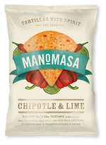 Manomasa Chipotle & Lime Tortilla Chips 160g