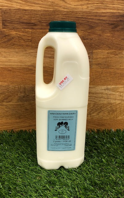 Hinxden Farm Dairy - One Litre - Semi Skimmed Milk