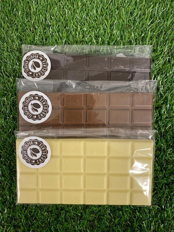 Temper Temper - Belgium Chocolate - Plain Chocolate Bars