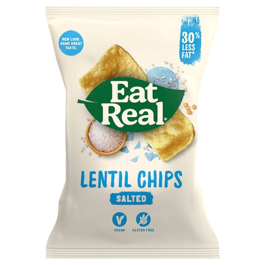 Eat Real - Sea Salt Lentil Chips - 113g
